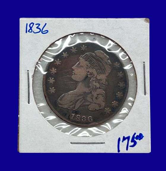 1836 Draped Bust Silver Half Dollar image