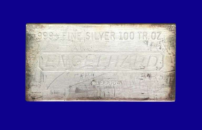 100 Ounce Engelhard Silver Bar image
