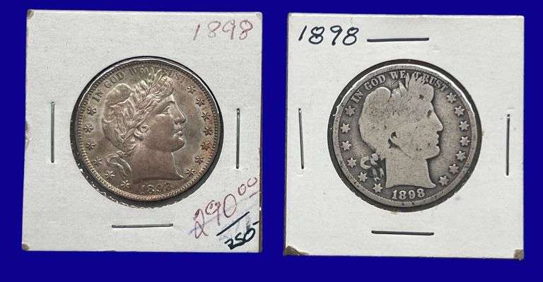 1898 Barber Silver Half Dollars image