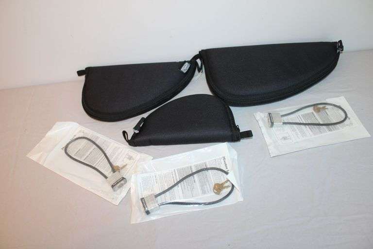 3 Uncle Mike's padded pistol cases