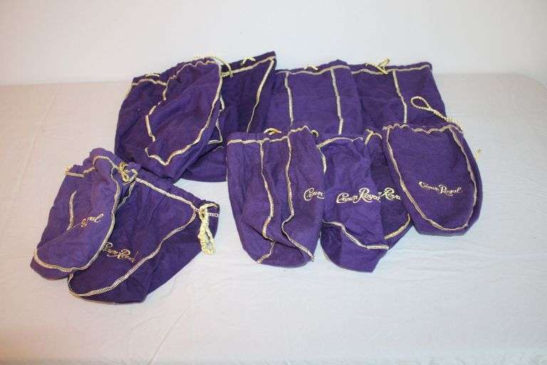 10 Crown Royal bags, great for gun accessories