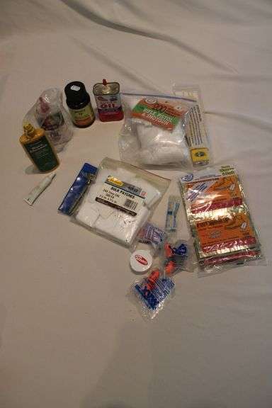 Gun cleaning supplies, patches, oil, etc.