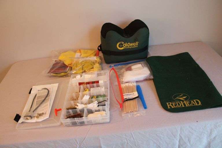 Caldwell shooting rest,  Redhead cleaning pad