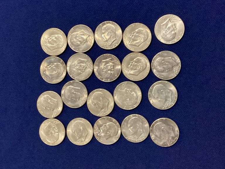 Twenty 1976 Bicentennial clad Eisenhower dollars image