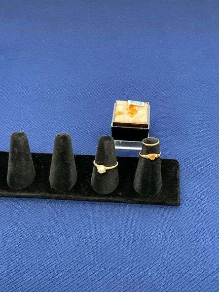 10K baby ring, 10K size 3 ring, 10K size 6 1/4  ring image
