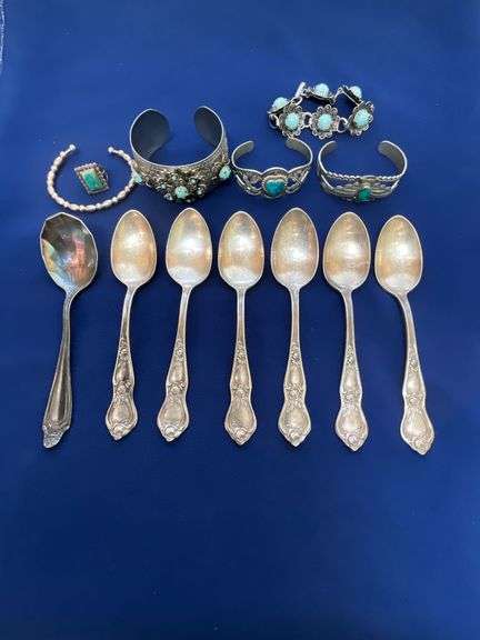 Sterling suspect jewelry! Unmarked, but ???? image