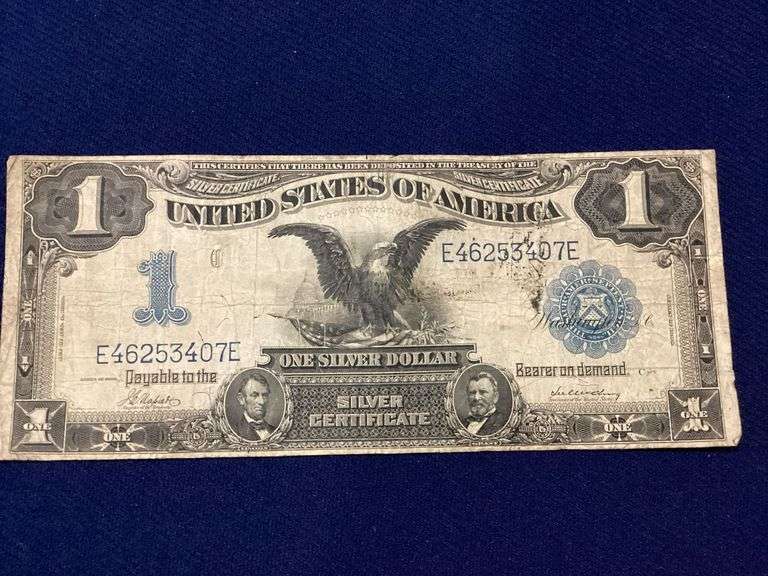 1899 large size $1 "Black Eagle" silver certificate image