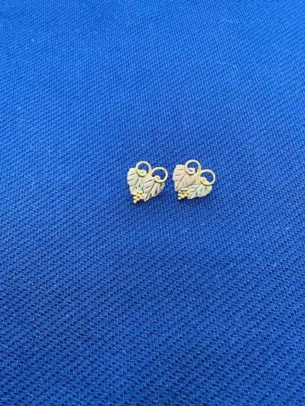 12K Black Hills gold earrings image