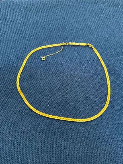 16" herringbone chain, marked .585 image