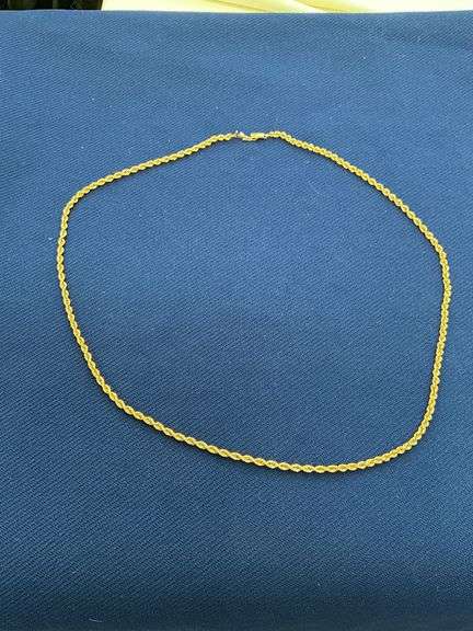 14K rope chain, 26" L image