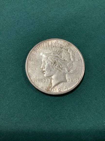 1924-S Peace dollar, VF image