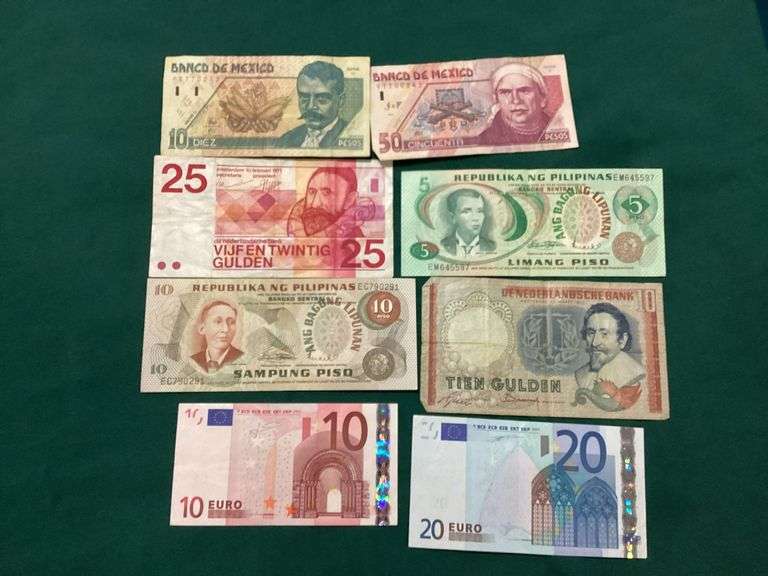 Mixed foreign currency image