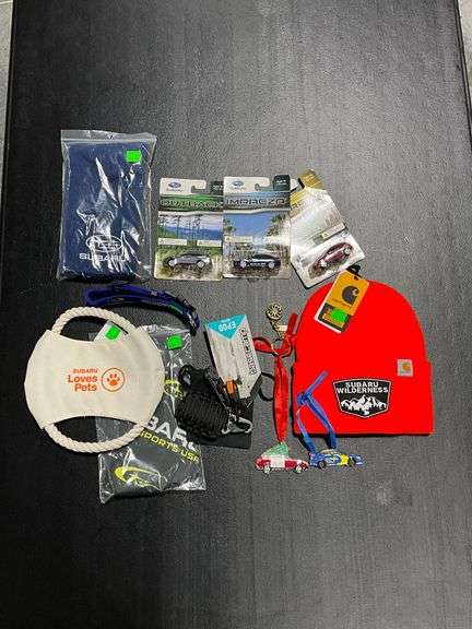 Subaru Wilderness orange beanie and emergency kit