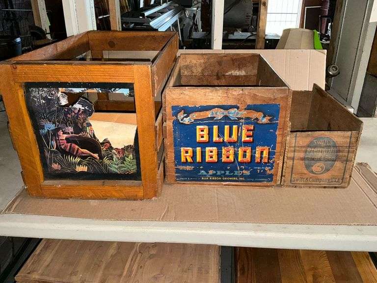 2 wooden crates image