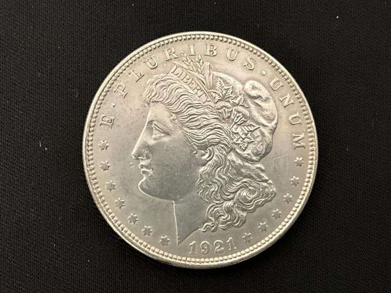 1921 Morgan silver dollar image