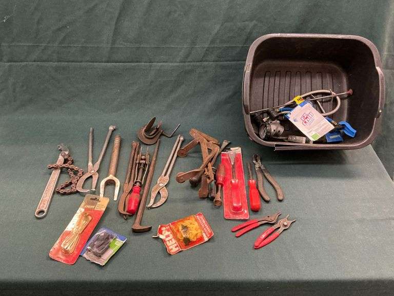 Automotive tools, brake tools, Craftsman chain wrench, pickle fork image