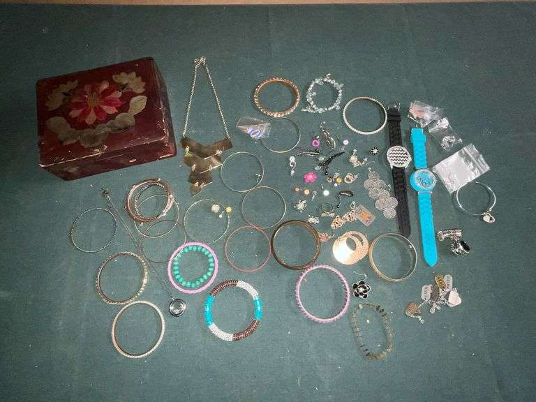 Costume jewelry, bracelets, watches, earrings, rings, necklaces, etc. image