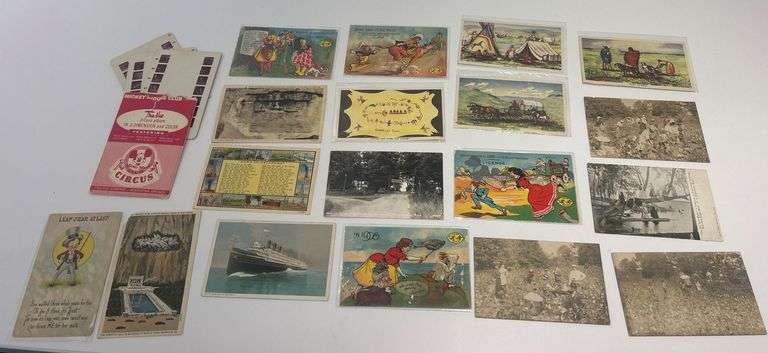 Group of Collectible Postcards & Mickey Mouse Club Tru-Vue Film Cards image