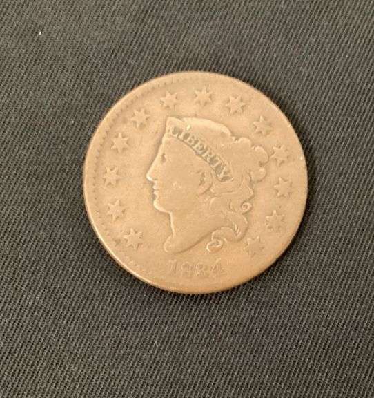 1834 Large Cent, very good image