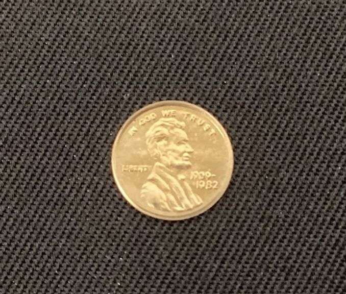Mini Lincoln cent 1909-1982, marked 14K copy image