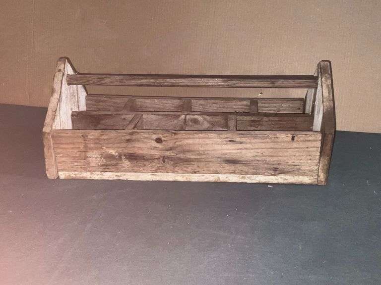 Vintage wooden tool box image