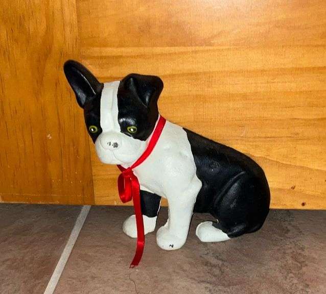 Boston Terrier cast iron door stop image