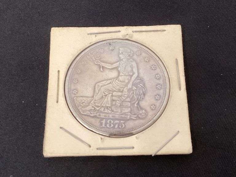 1875-S Trade Dollar, AU image