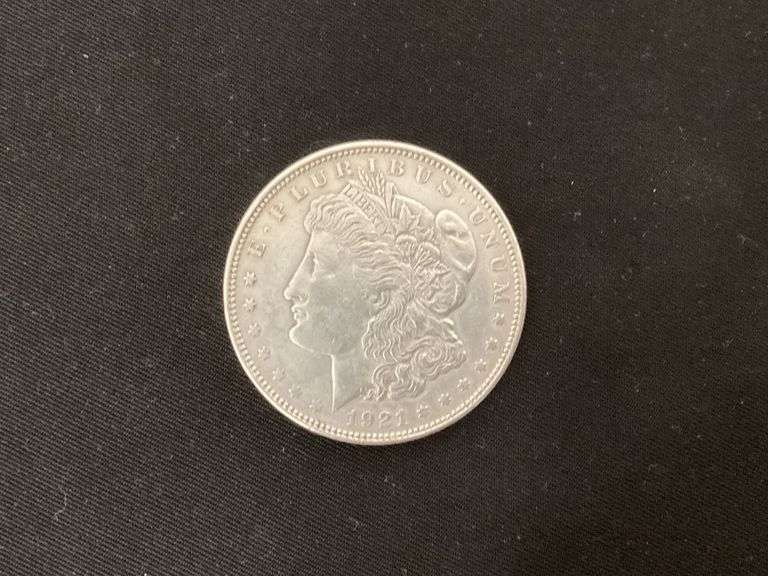 1921 Morgan silver dollar image