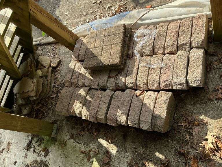 40 +/- landscape blocks, rock, Crestdone edgers, etc. image