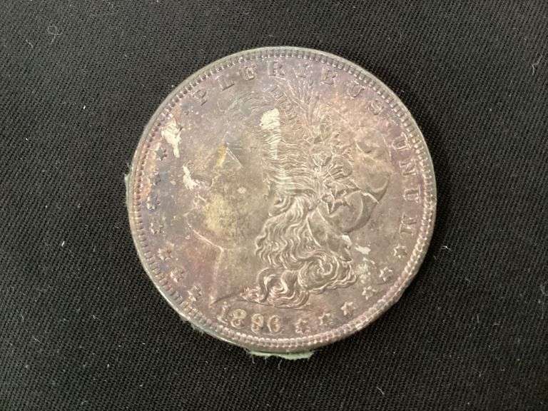 1896 Morgan silver dollar image
