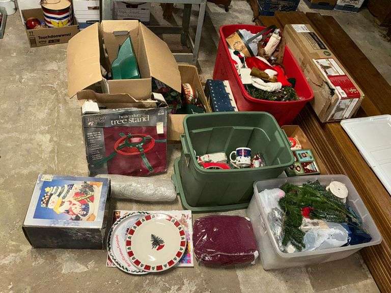 Assortment of Christmas decorations image