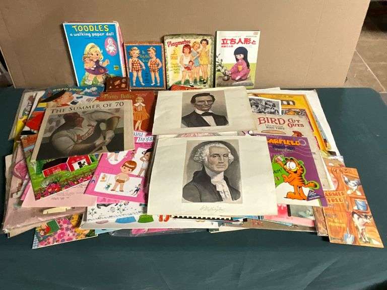 Paper dolls, activity books, some vintage etc. image