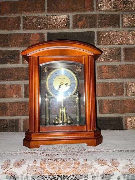 Bulova mantel clock, 11" T image