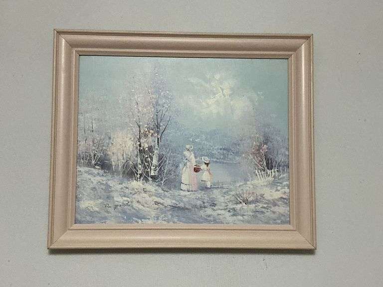 Artwork, framed pieces, up to 23" x 19" image