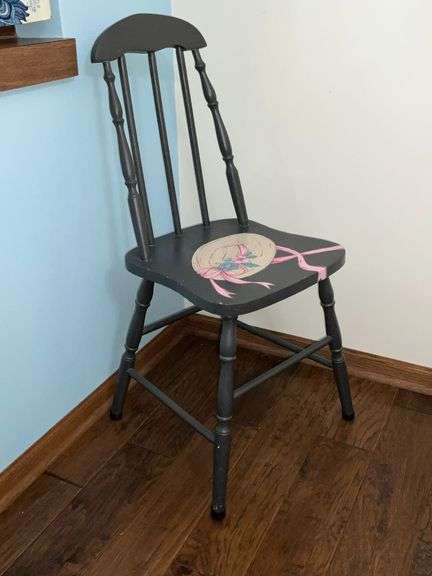 Hand painted dining chair image