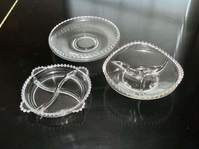 3 Candlewick serving dishes image