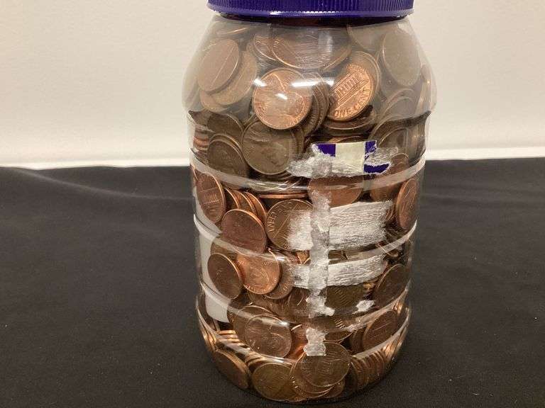 Jar of pennies image