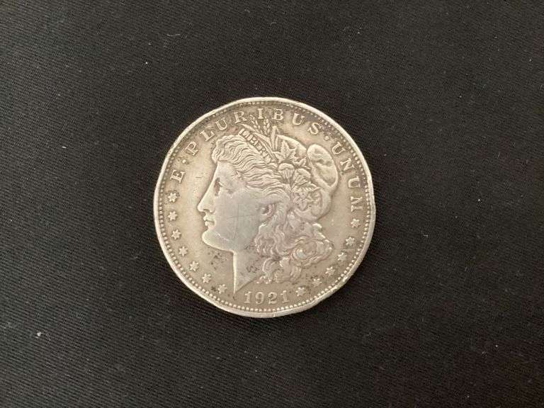 1921 Morgan silver dollar image