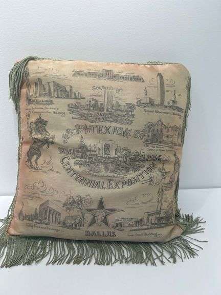 Texas Centennial Exposition Pillow image