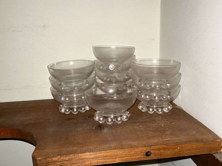 Set of 11 Candlewick dessert bowls image