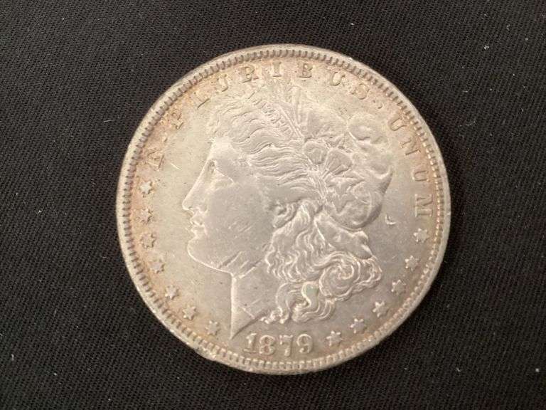 1879 Morgan silver dollar image