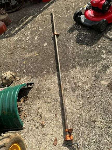 8' T 1" pipe with 2 Pony clamps image