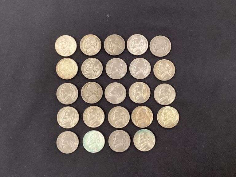 24 Wartime silver nickels image