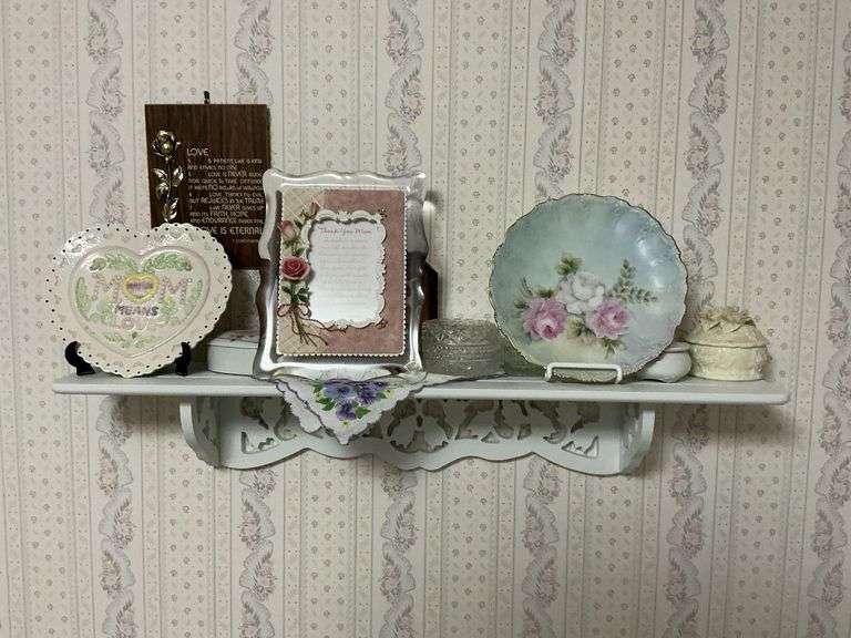 Collector plates, Mom musical frame, dresser boxes, etc. image