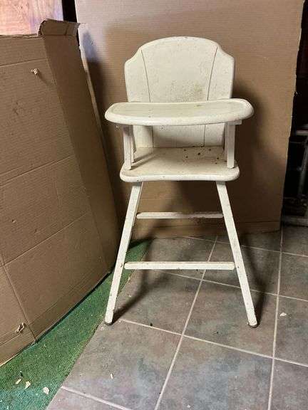 Vintage wooden high chair image