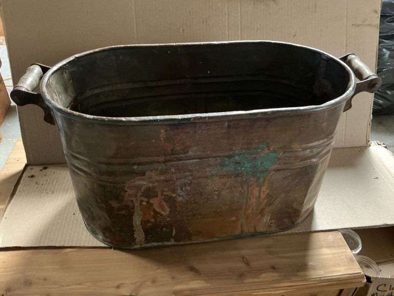 Copper wash tub image