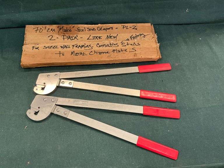 Pair Malco steel stud crimpers image