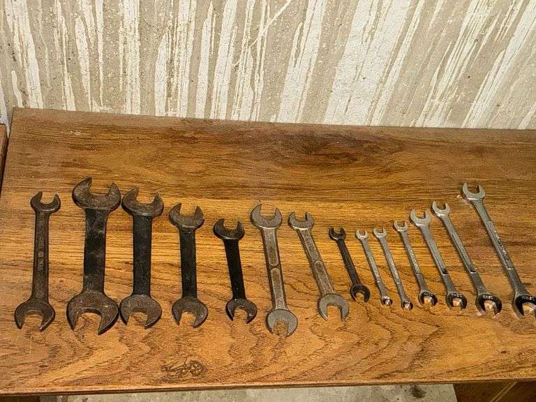 Open end wrenches, Craftsman and others, metric up to 19mm and SAE image