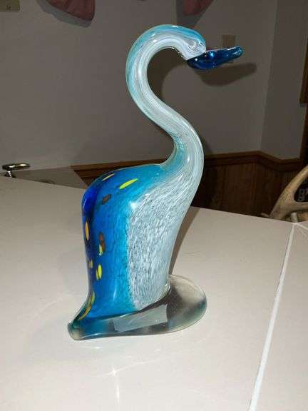 Art glass crane image