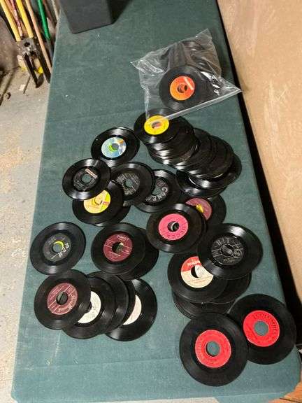 Collection of 45 records image